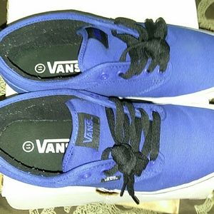Used royal blue Vans w/o Original box